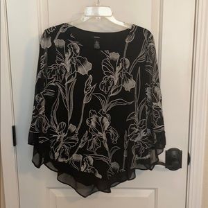 Alfani Black Flowing Shirt.